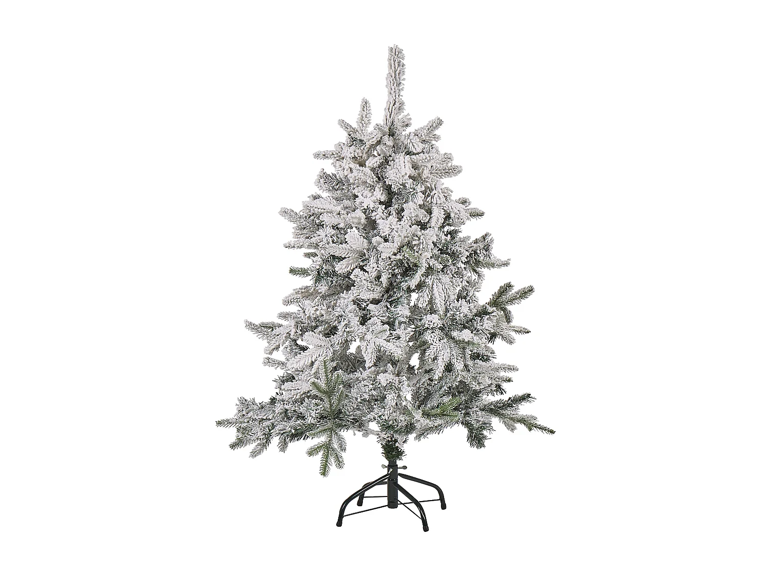 Sapin de Noël effet neige 120 cm blanc TOMICHI