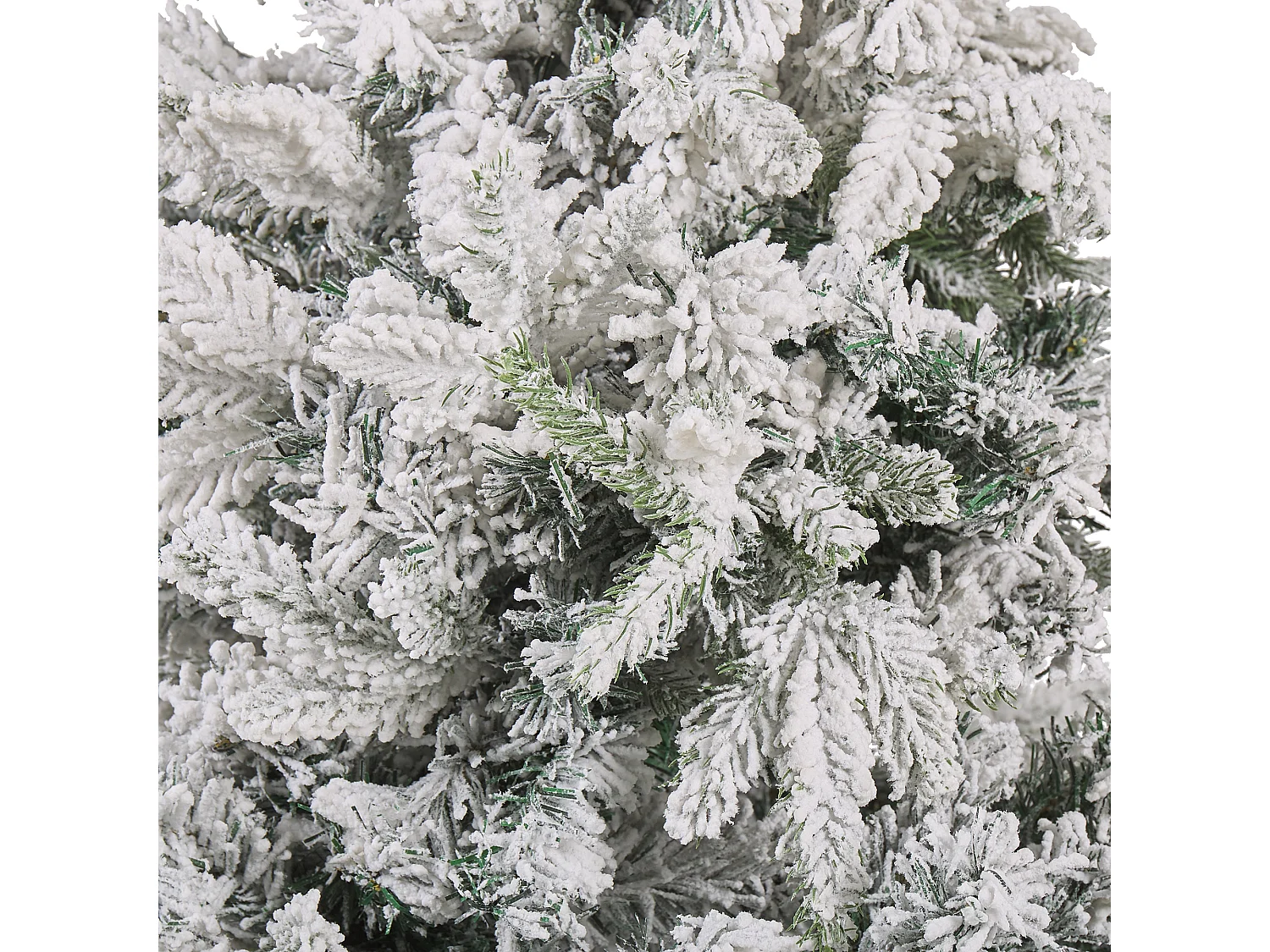 Sapin de Noël effet neige 120 cm blanc TOMICHI