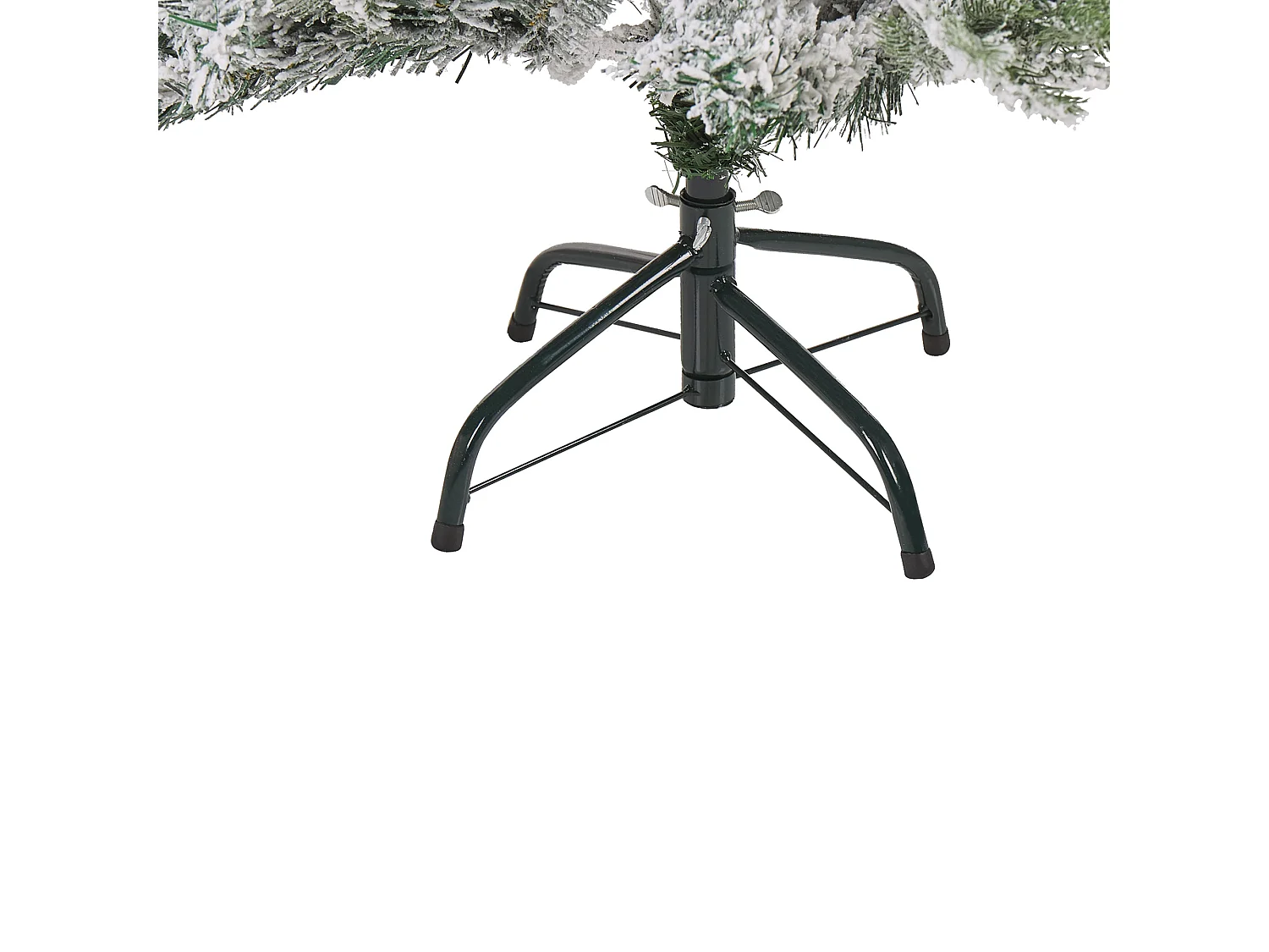 Sapin de Noël effet neige 120 cm blanc TOMICHI