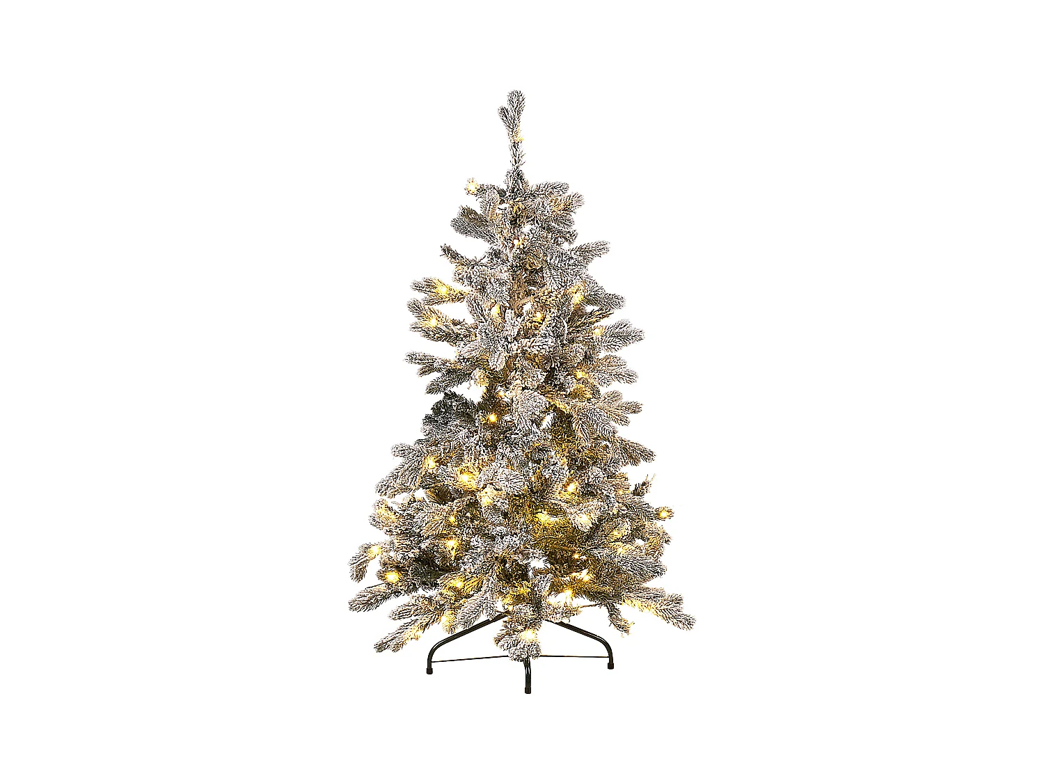 Sapin de Noël pré-allumé LED TATLOW 120 cm Vert