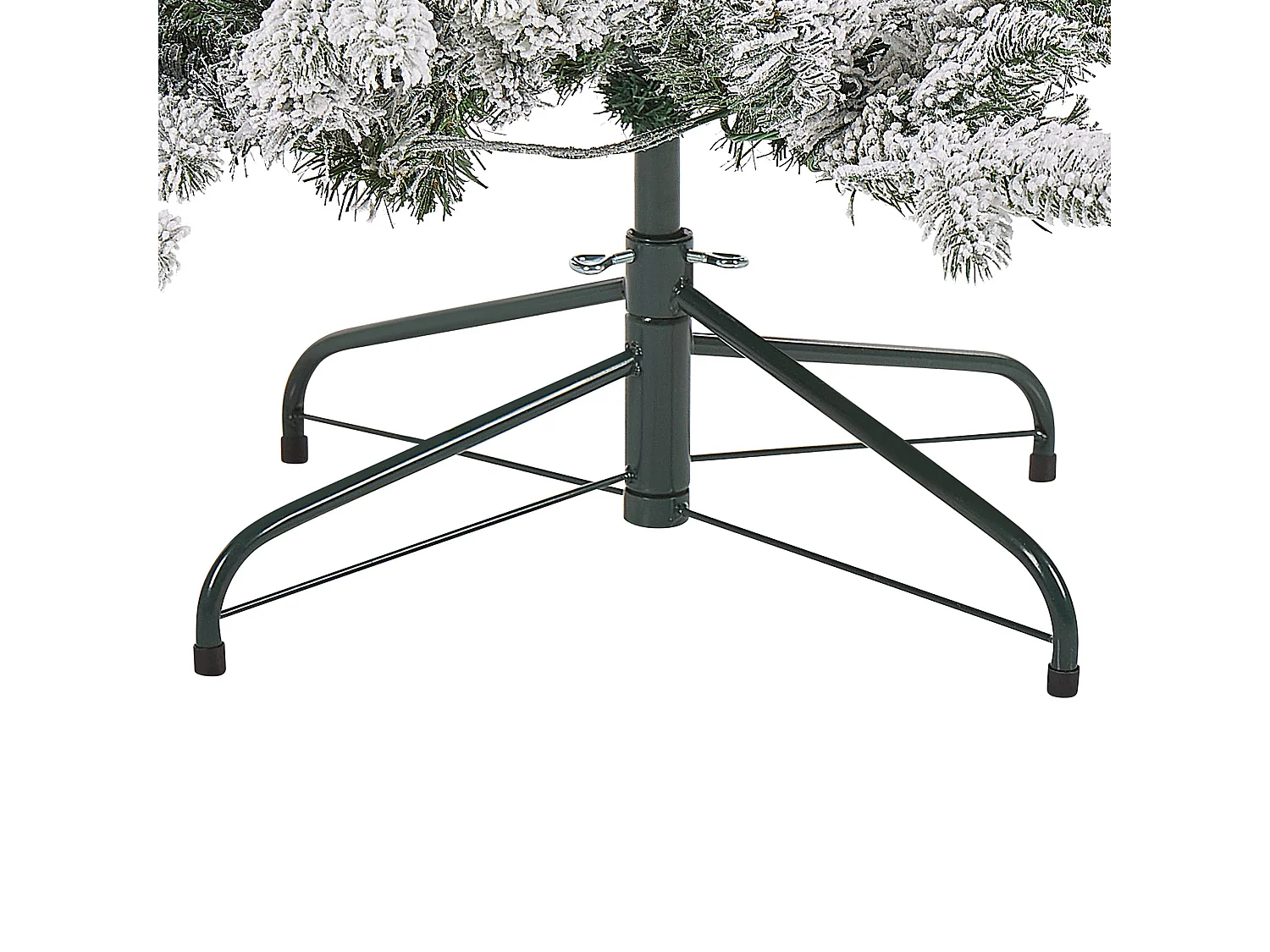 Künstlicher Weihnachtsbaum schneebedeckt 120 cm mit LED-Beleuchtung weiß Tatlow