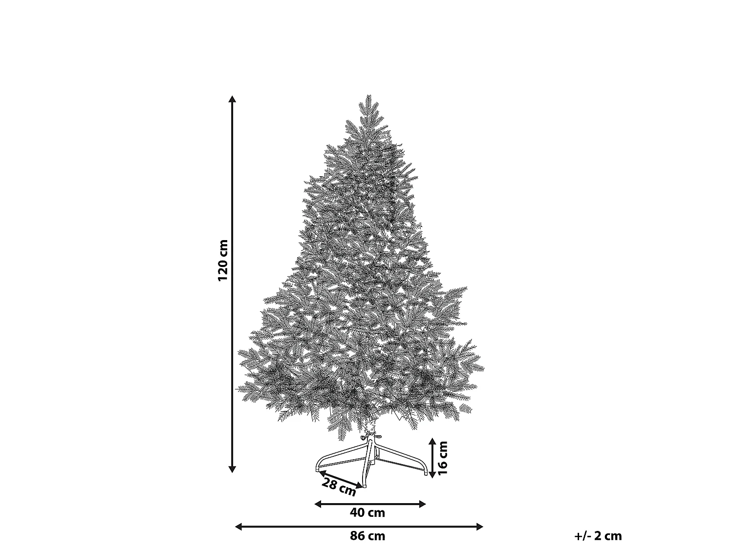 Albero di Natale innevato LED 120 cm TATLOW