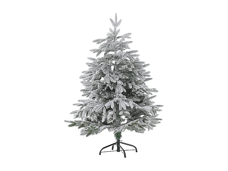 Sapin de Noël artificiel enneigé BASSIE 120 cm Blanc