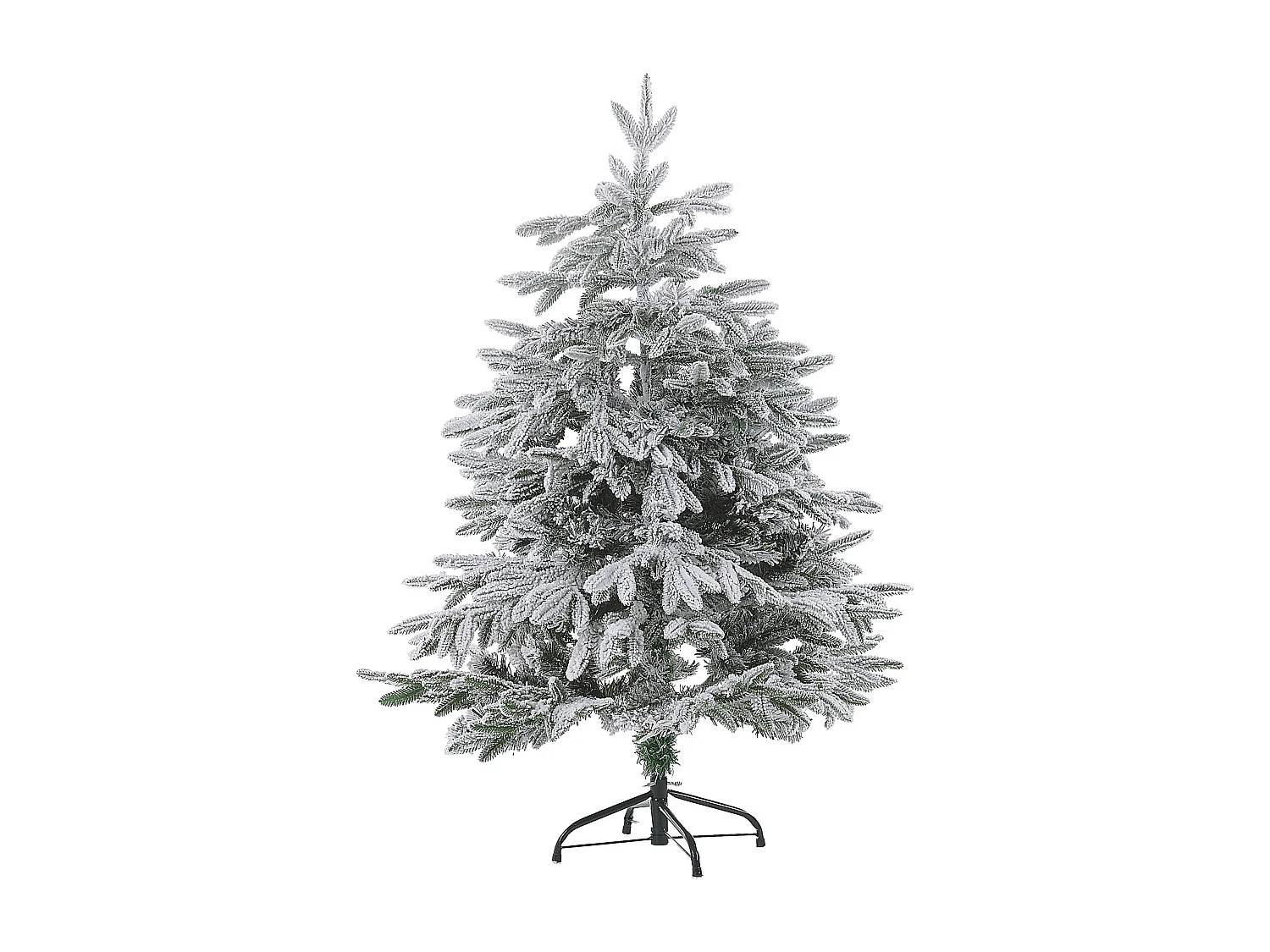 Sapin de Noël artificiel enneigé BASSIE 120 cm Blanc