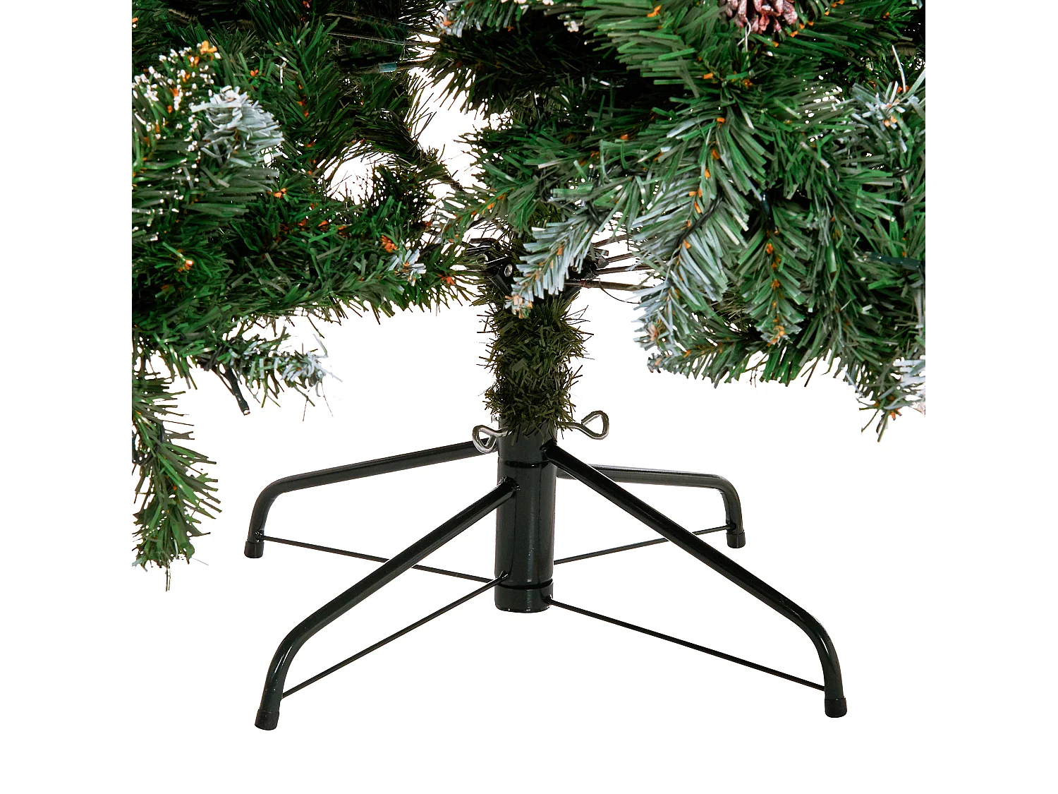 Sapin de Noël artificiel LED PALOMAR 180 cm Vert foncé