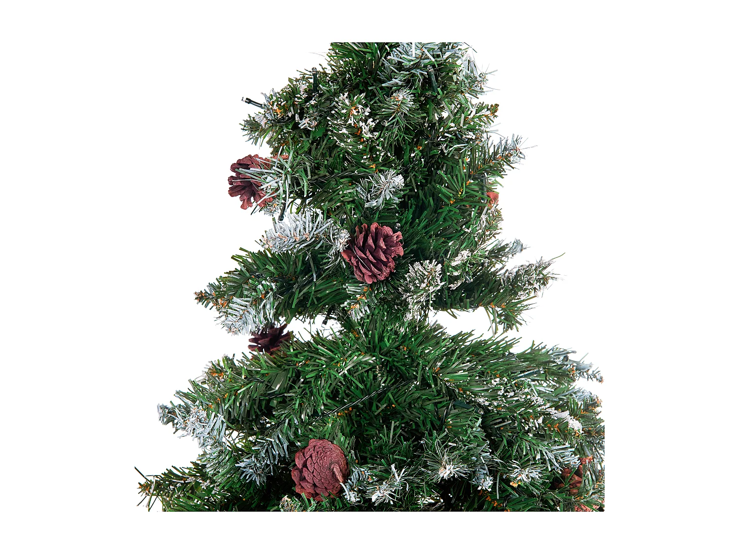 Sapin de Noël artificiel LED PALOMAR 180 cm Vert foncé
