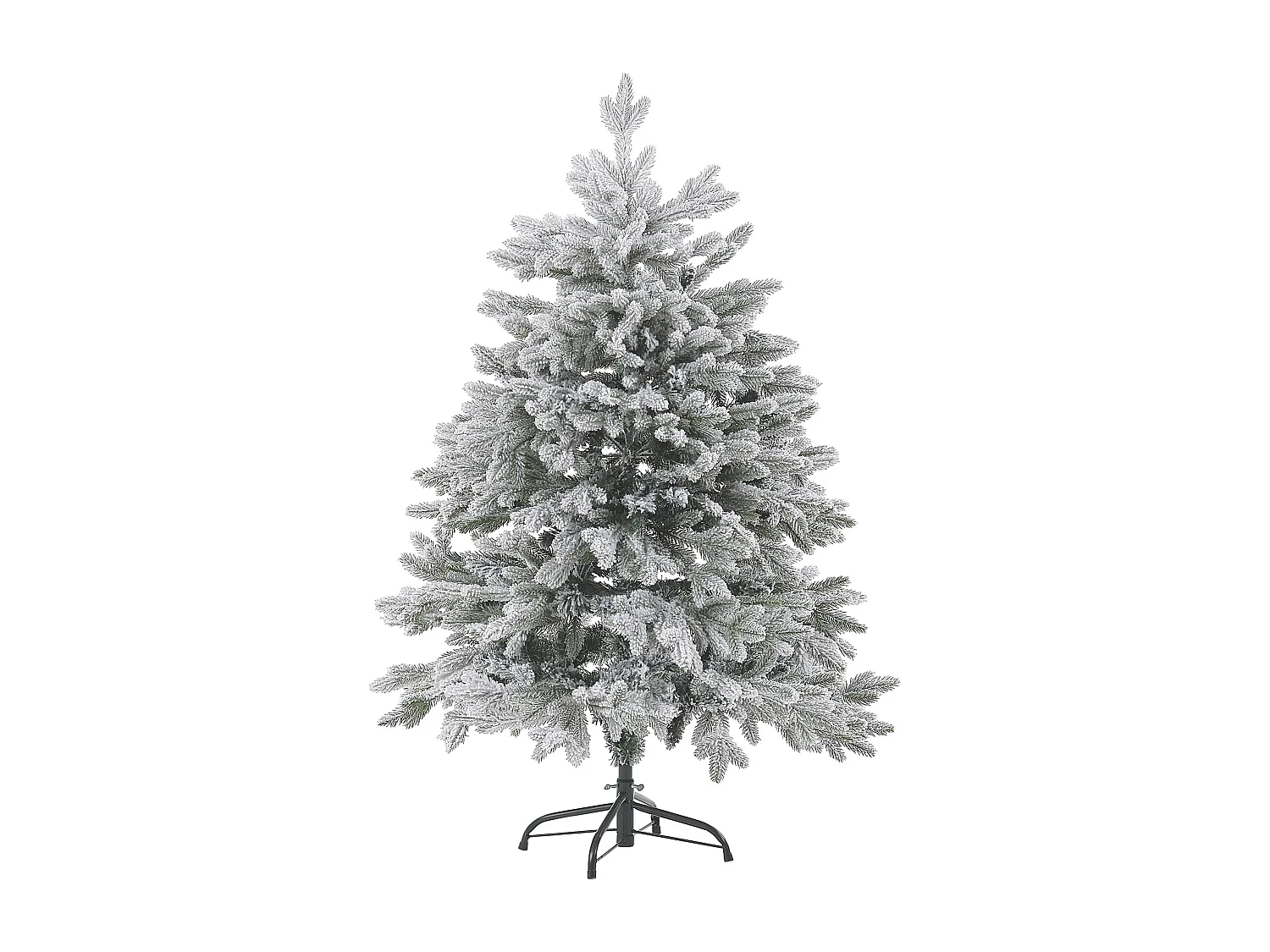 Sapin de Noël artificiel enneigé FORAKER 120 cm Blanc