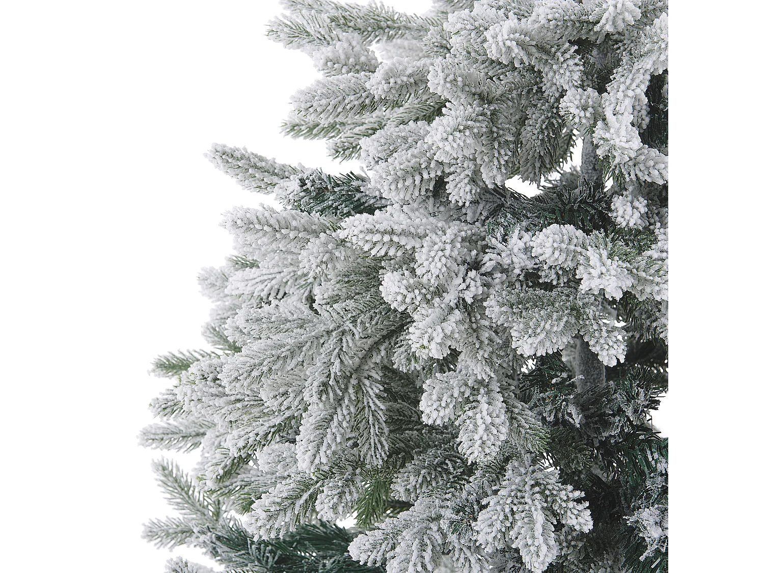 Sapin de Noël artificiel enneigé FORAKER 120 cm Blanc