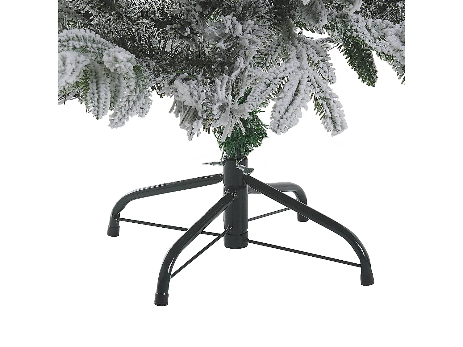 Sapin de Noël artificiel enneigé FORAKER 120 cm Blanc