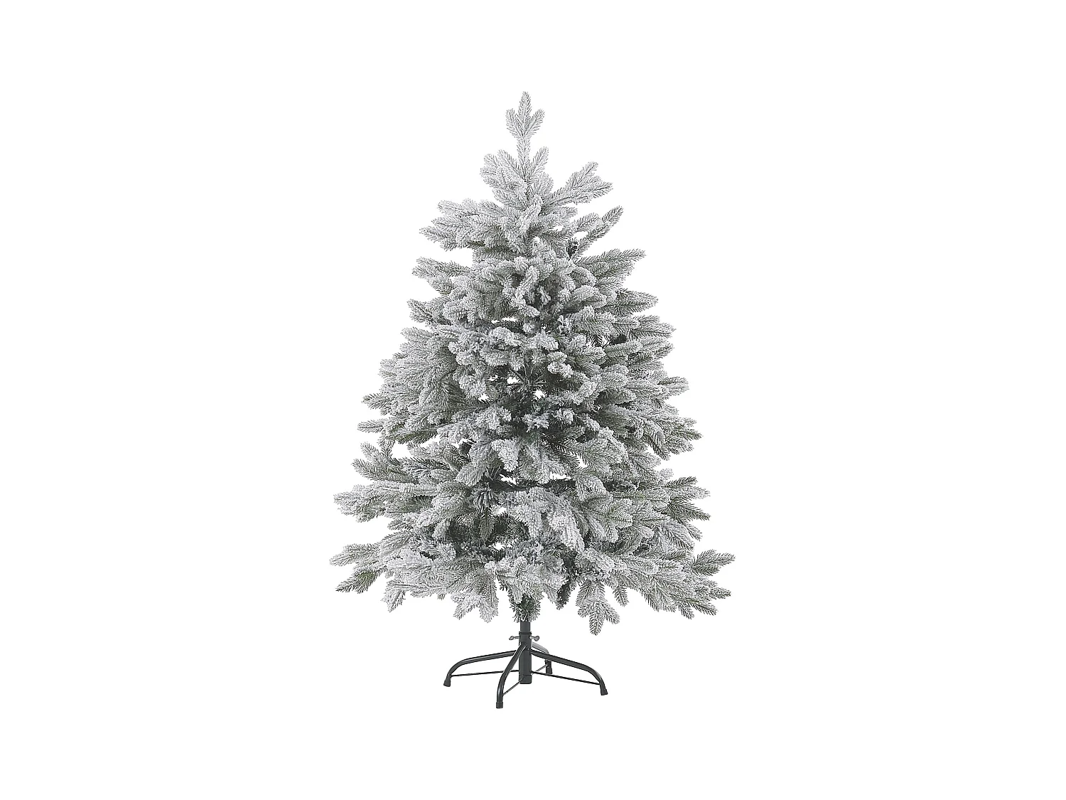 Sapin de Noël artificiel enneigé FORAKER 120 cm Blanc