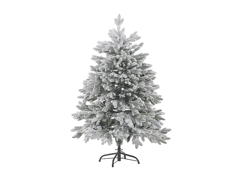 Sapin de Noël artificiel enneigé FORAKER 120 cm Blanc