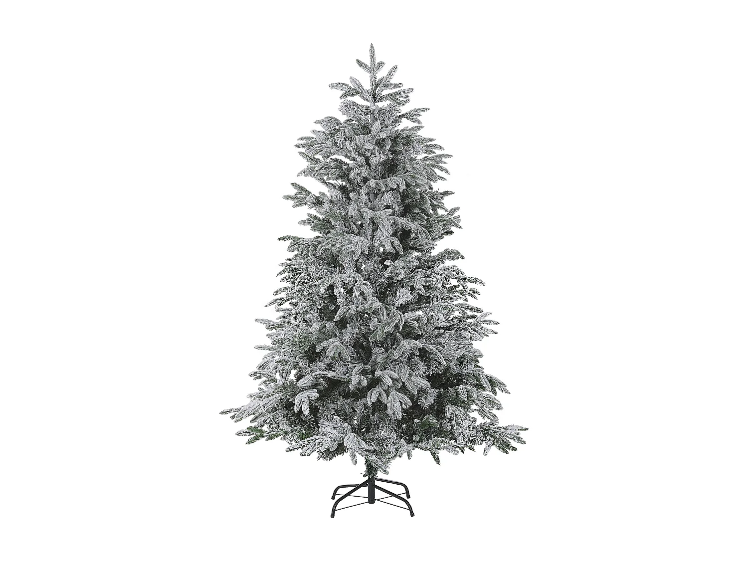 Sapin de Noël recouvert de neige artificielle 210 cm BASSIE