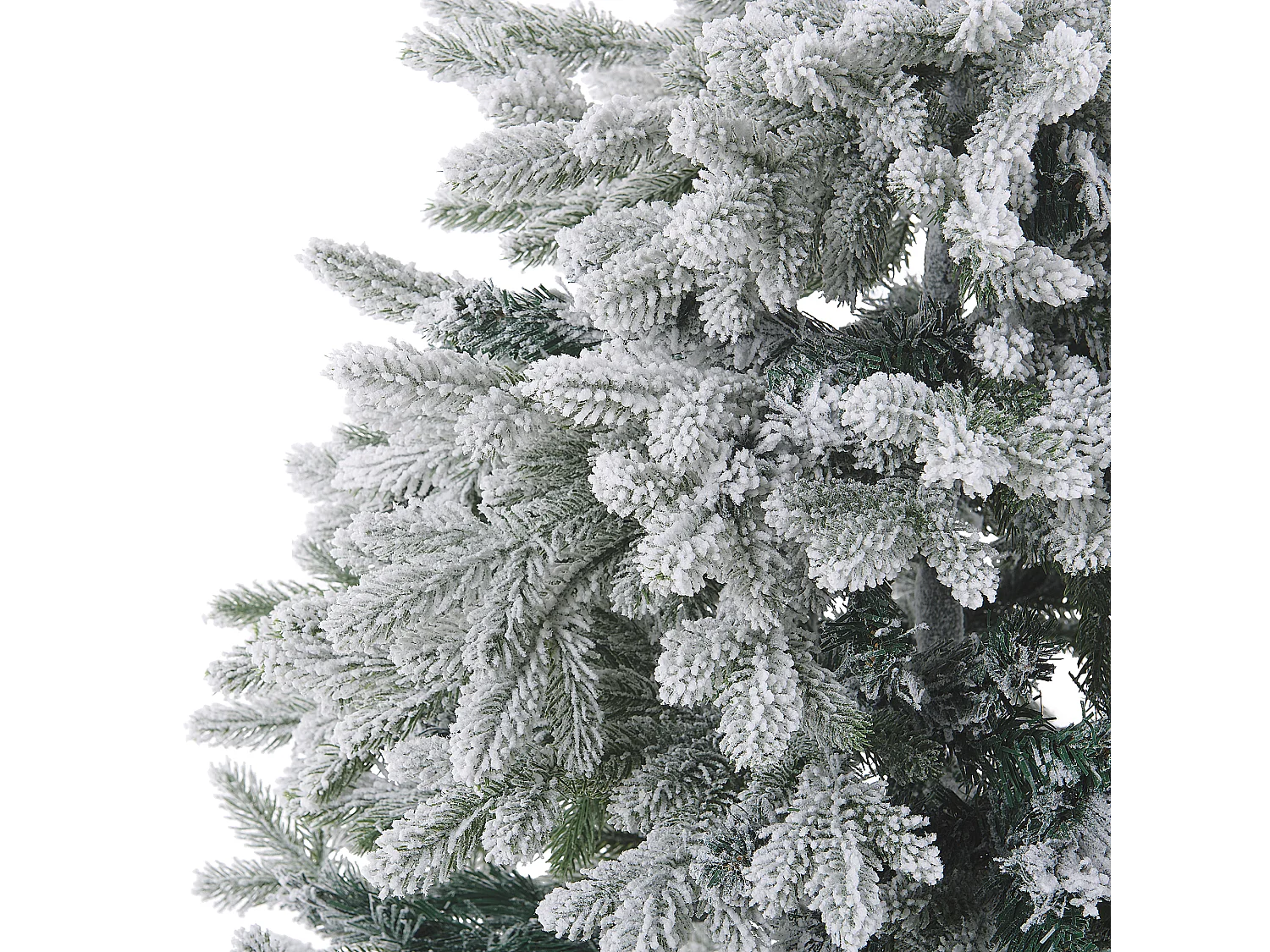 Sapin de Noël artificiel enneigé FORAKER 180 cm Blanc