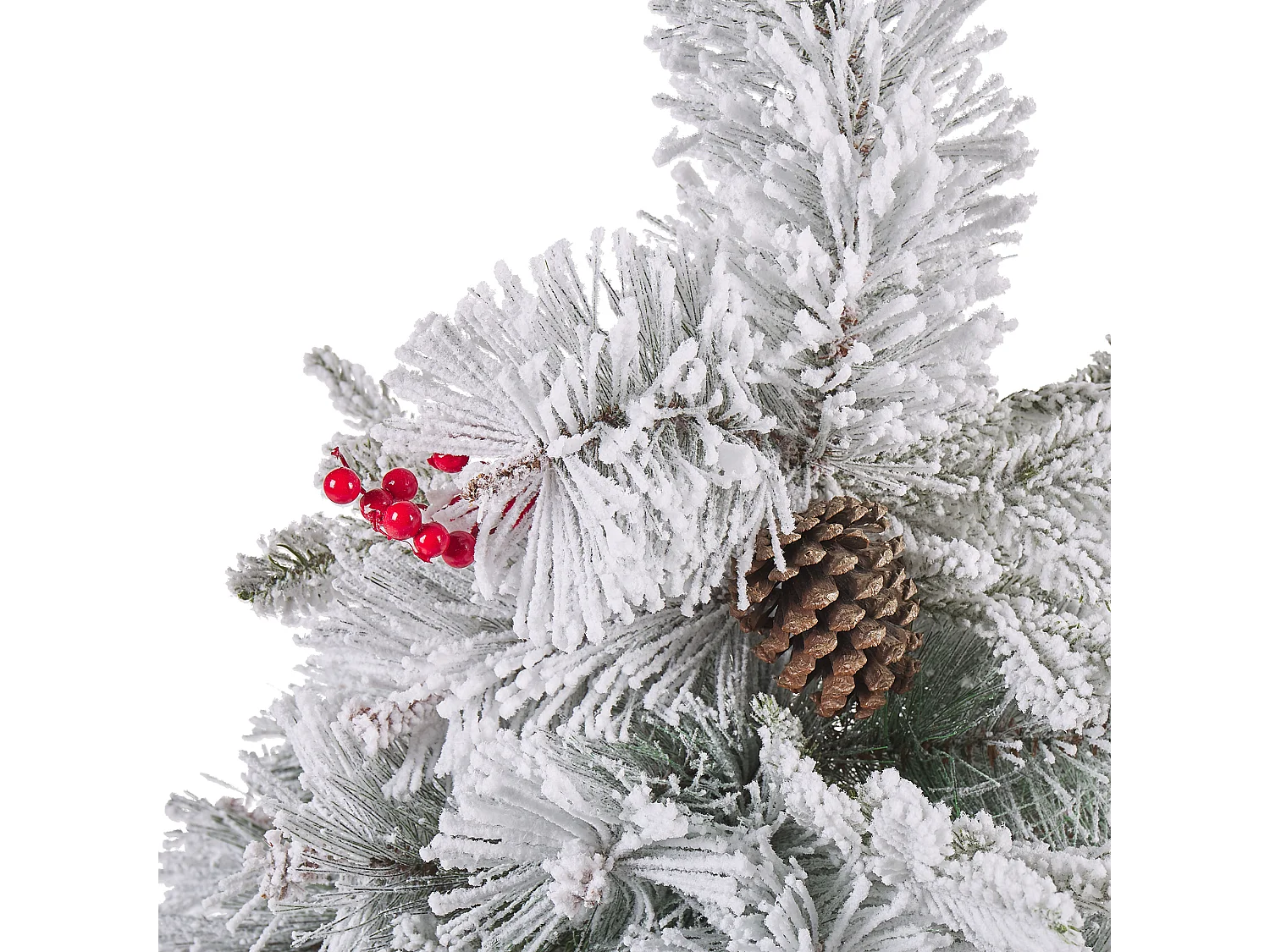 Sapin de Noël artificiel enneigé MASALA 120 cm Blanc