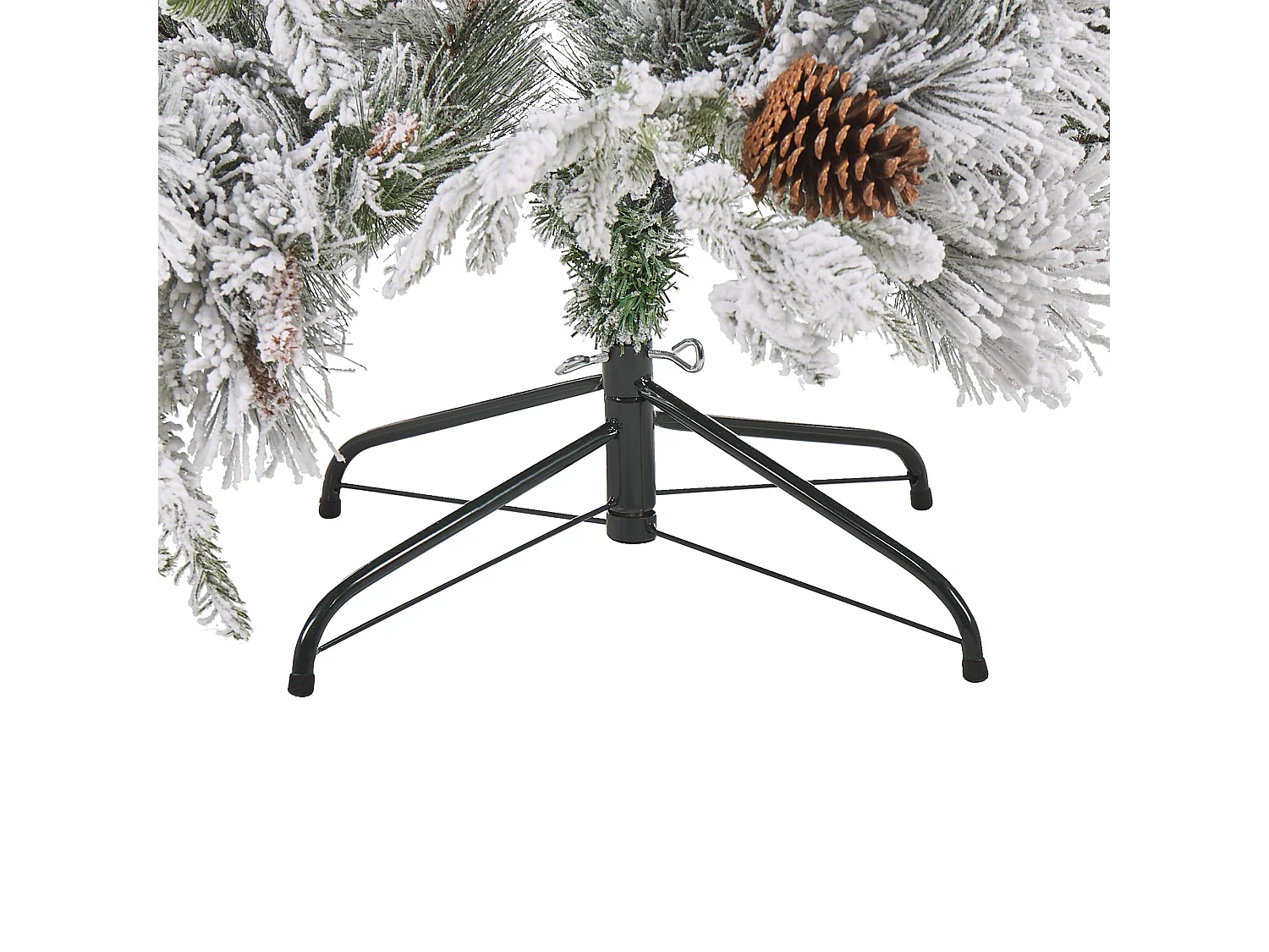 Sapin de Noël artificiel enneigé MASALA 120 cm Blanc