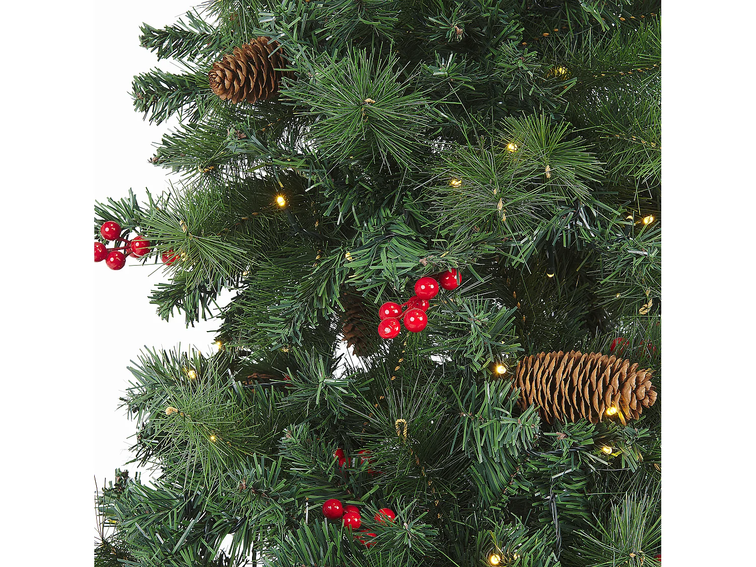 Árvore de natal pré-Iluminada 180 cm verde JACINTO