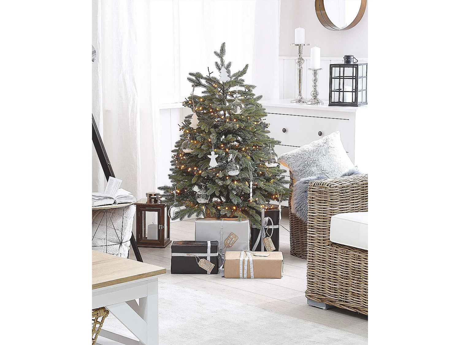 Künstlicher Weihnachtsbaum mit Ständer 120 cm grün Huxley