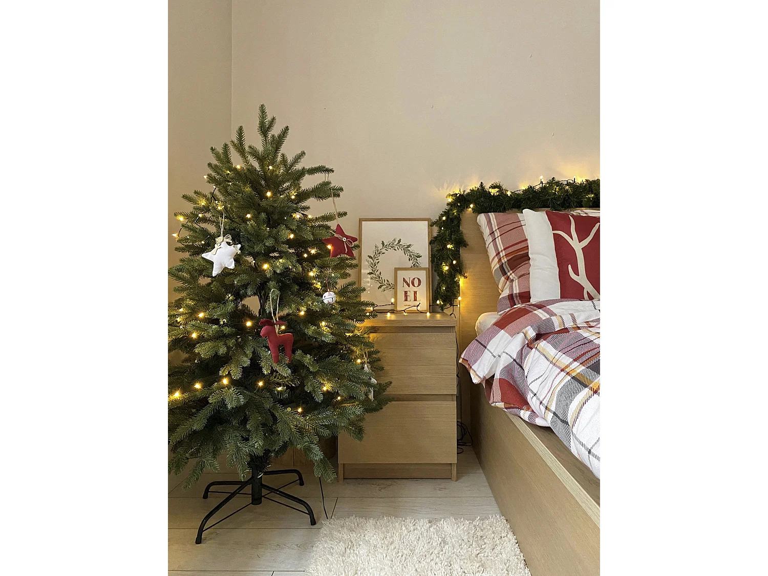 Sapin de Noël artificiel vert 120 cm HUXLEY