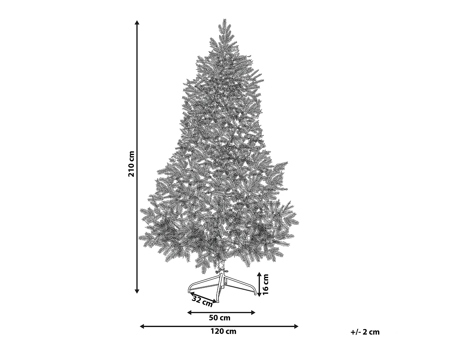 Künstlicher Weihnachtsbaum mit LED Beleuchtung schneebedeckt 210 cm weiss TATLOW