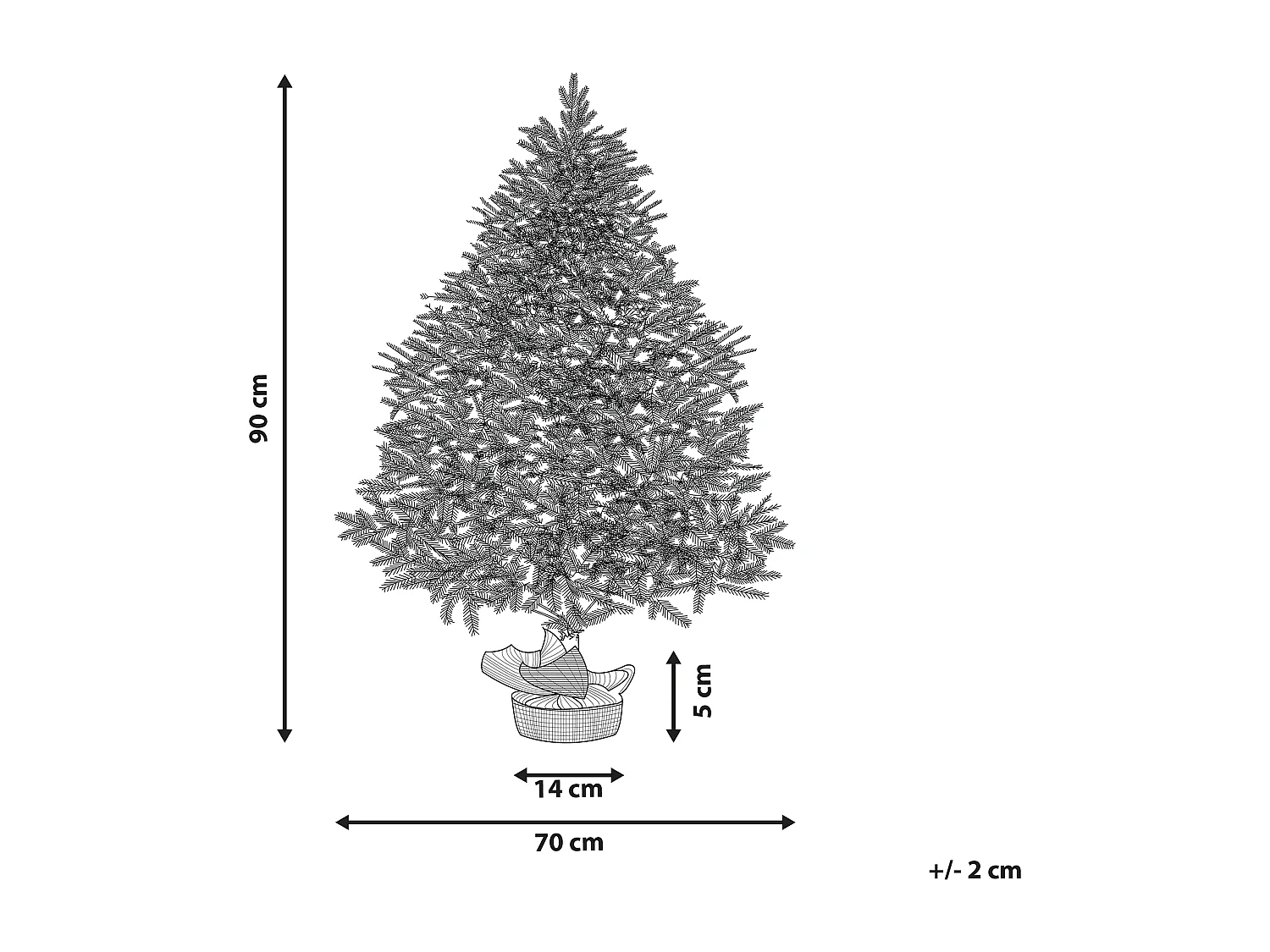 Sapin de Noël artificiel enneigé RINGROSE 90 cm Vert
