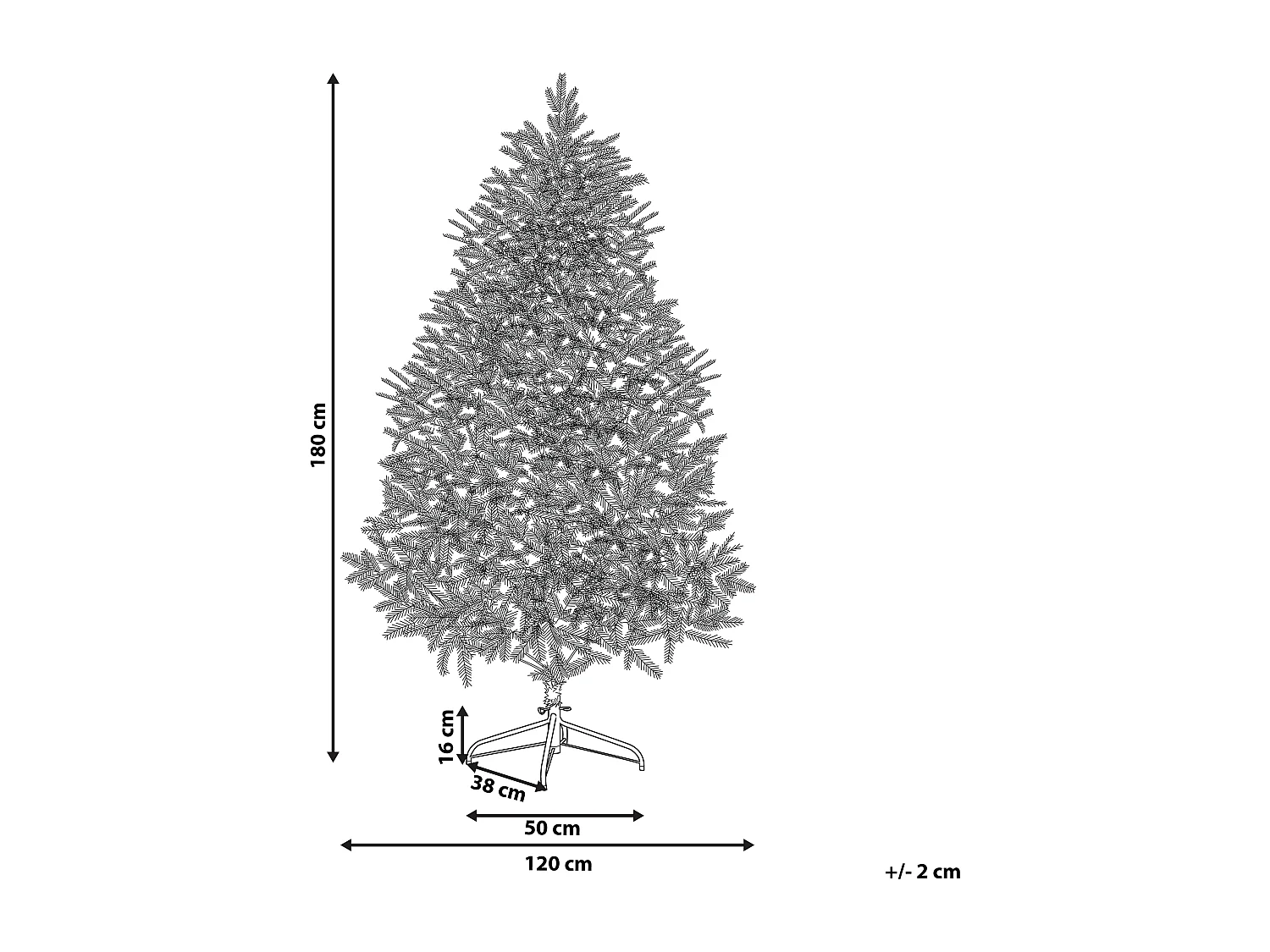Sapin de Noël artificiel effet neige 180 cm MASALA