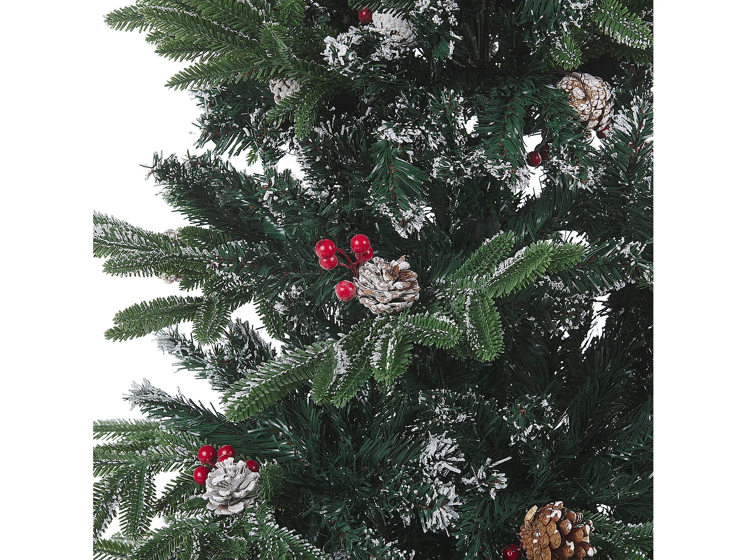 Árvore de natal verde com efeito de neve 180 cm DENALI