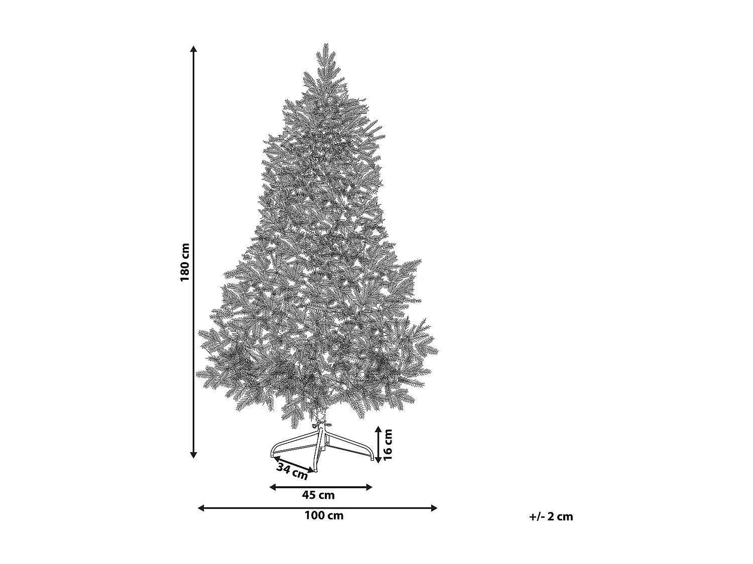 Sapin de Noël artificiel enneigé LED TATLOW 180 cm Vert
