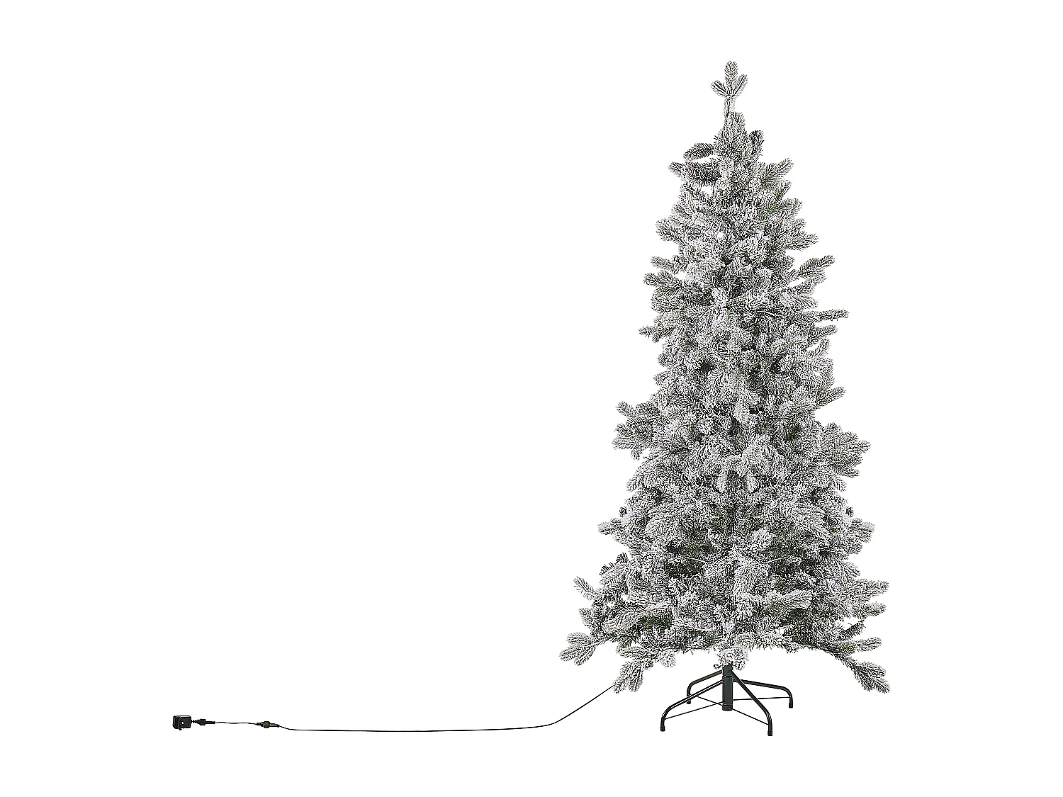Künstlicher Weihnachtsbaum schneebedeckt 180 cm mit LED-Beleuchtung weiß Tatlow