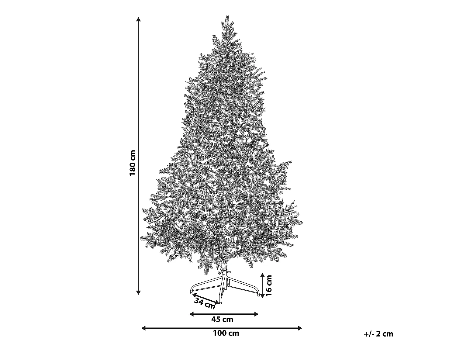 Albero di Natale innevato LED 180 cm TATLOW