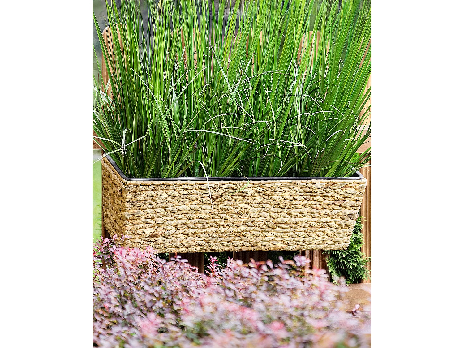 Doniczka KAWALA Rattan 60 cm Piaskowy