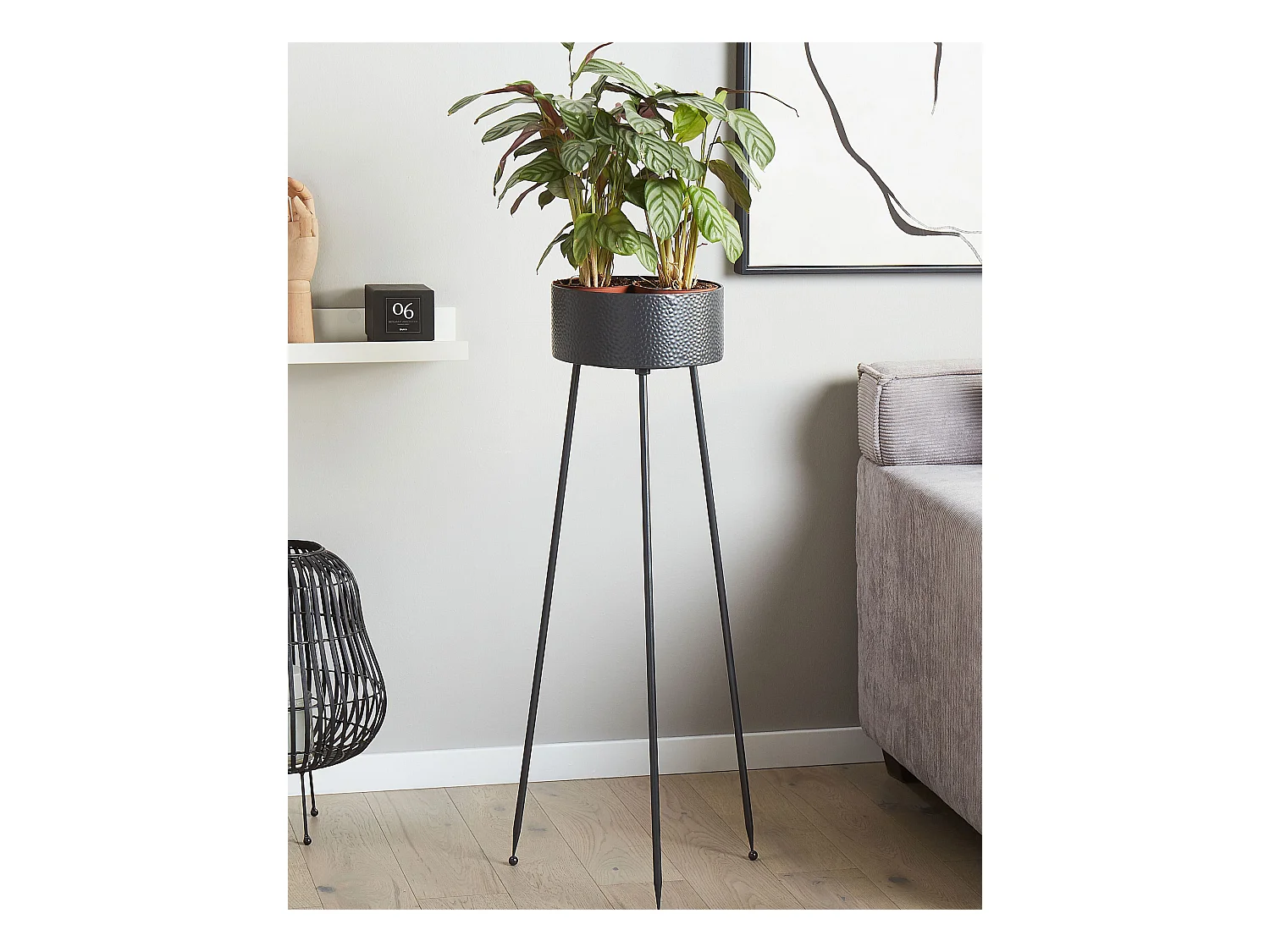 Plantenstandaard LEIKA Metaal 33 cm Zwart