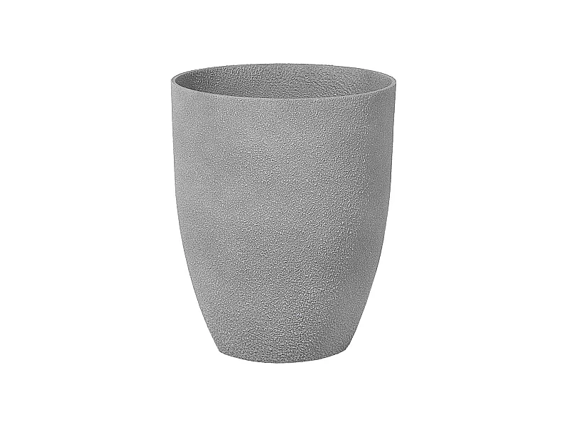Moderner Blumentopf grau 35x35x42 cm Steingemisch Croton