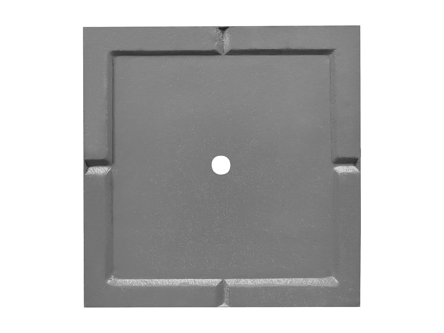 Pot de fleurs gris 40 x 40 x 77 cm DION