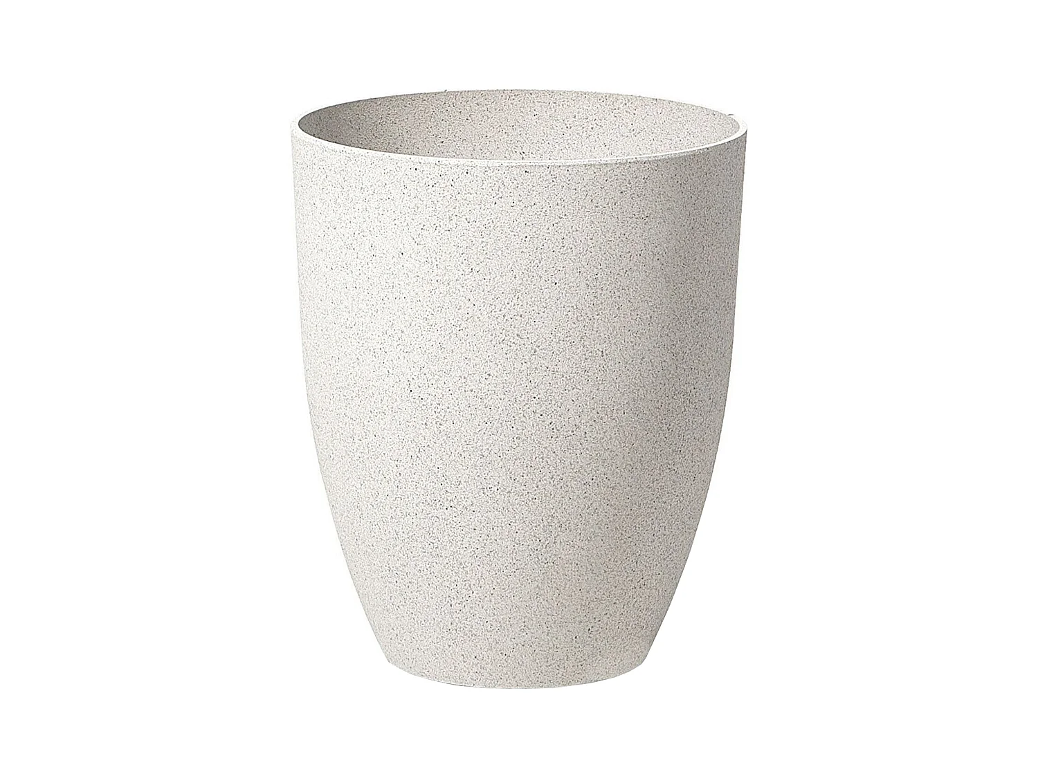 Moderner Blumentopf cremeweiß 35x35x42 cm Steingemisch Croton