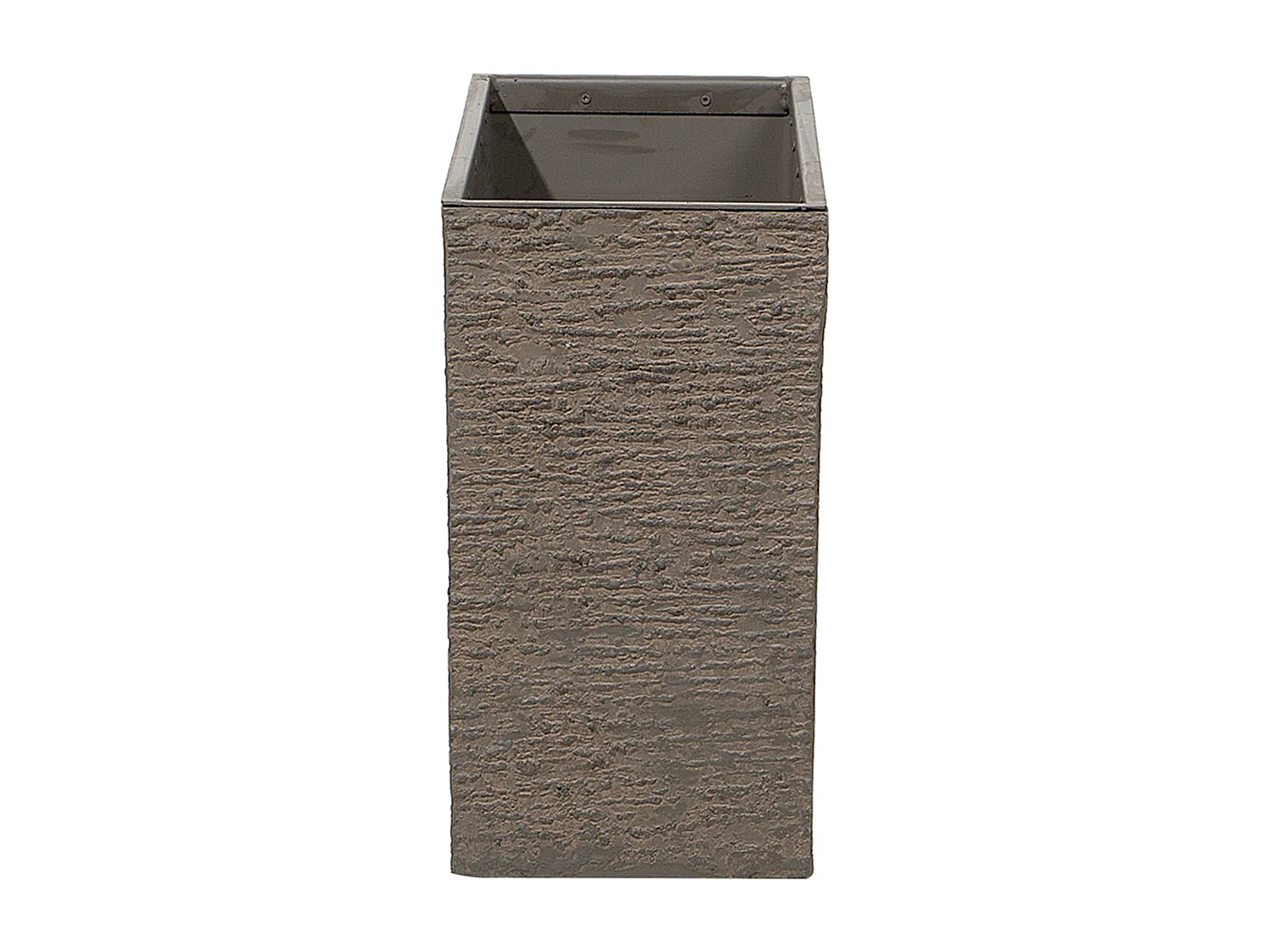 Blumenkübel EDESSA Stein 60 cm Dunkelbraun