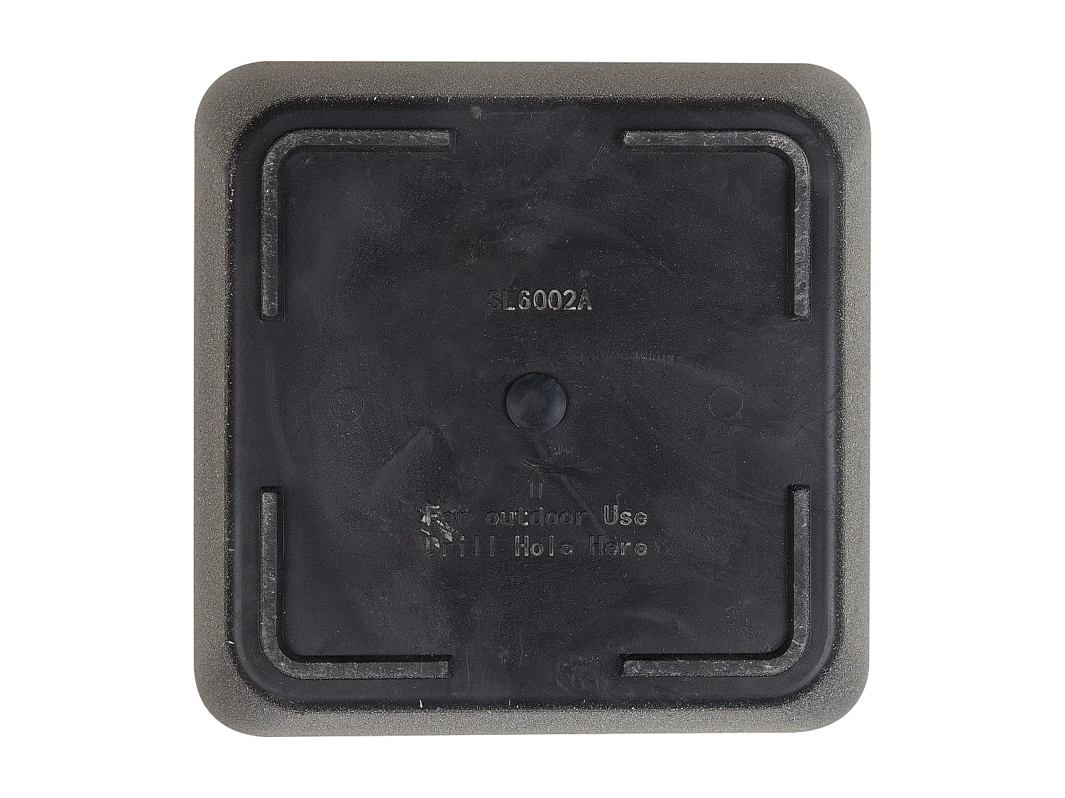 Cache-pot ZELI Pierre 34 cm Gris foncé