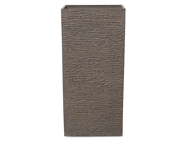 Bloempot GAZA Steen 30 cm Donkerbruin