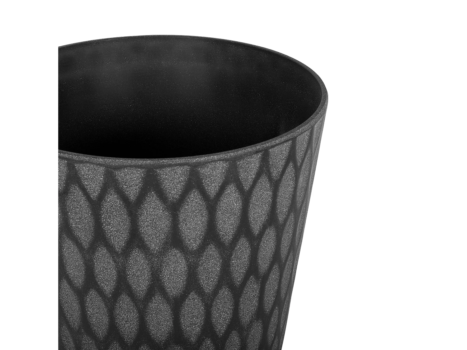 Cache-pot LAVRIO Pierre 36 cm Gris foncé