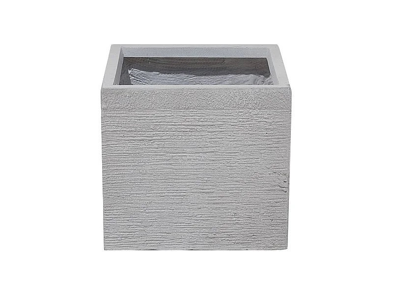 Praktischer Blumentopf 30 x 30 x 28 cm Steingemisch weiß Paros