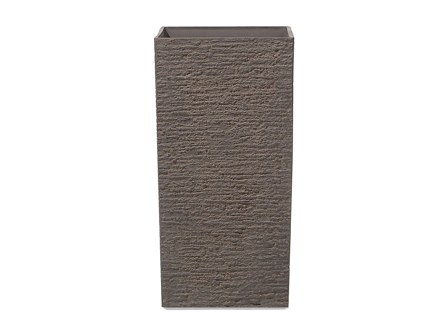 Maceta GAZA Piedra 35 cm Marrón oscuro