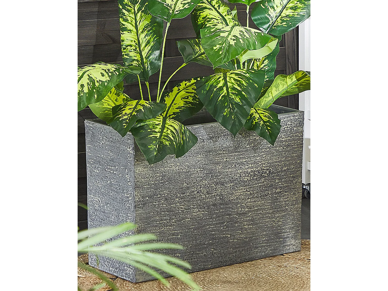 Vaso EDESSA Pedra 70 cm Cinzento