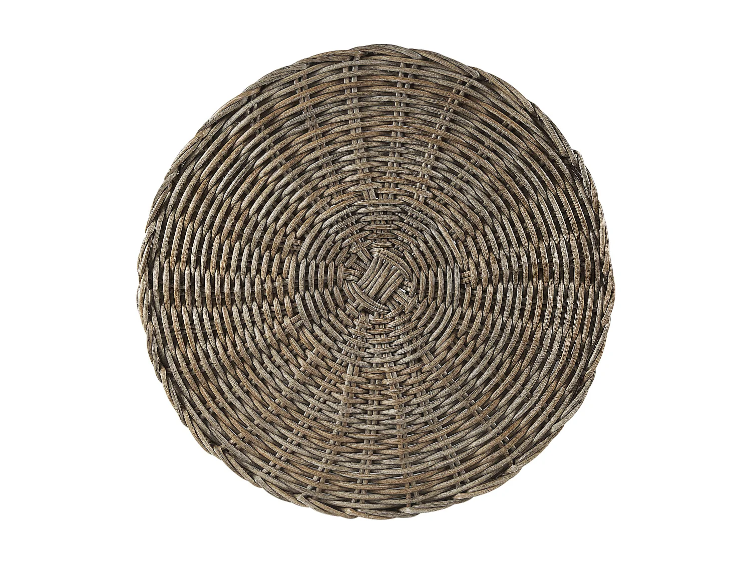 Zestaw 2 doniczek BITOLA Technorattan 40/48 cm Brązowy