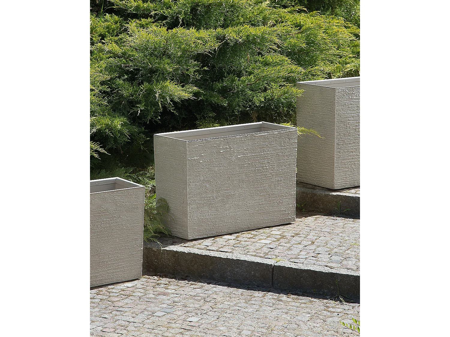Bloempot EDESSA Steen 70 cm Lichtbeige