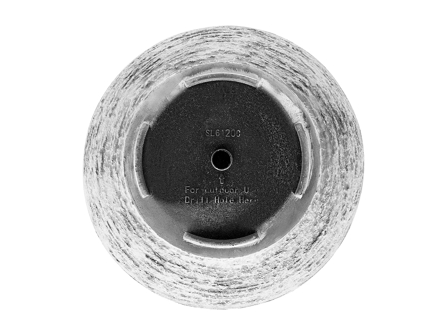 Cache-pot DIONI Pierre 48 cm Gris clair