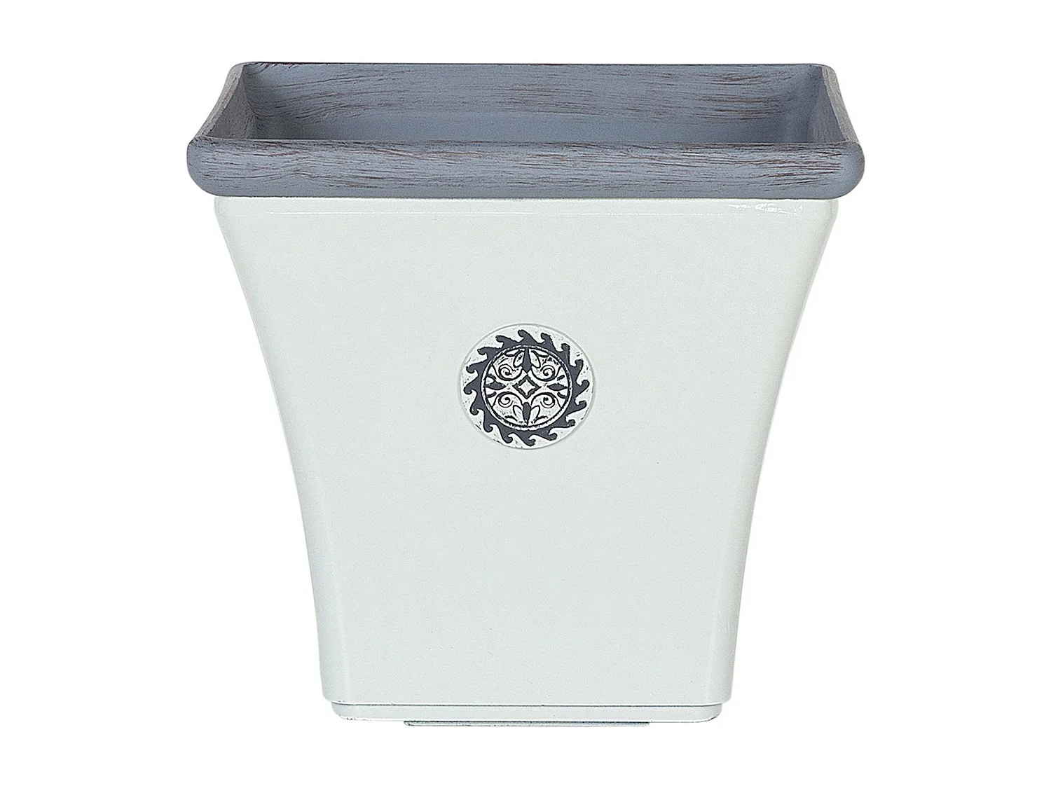 Cache-pot ELATEIA Pierre 37 cm Blanc