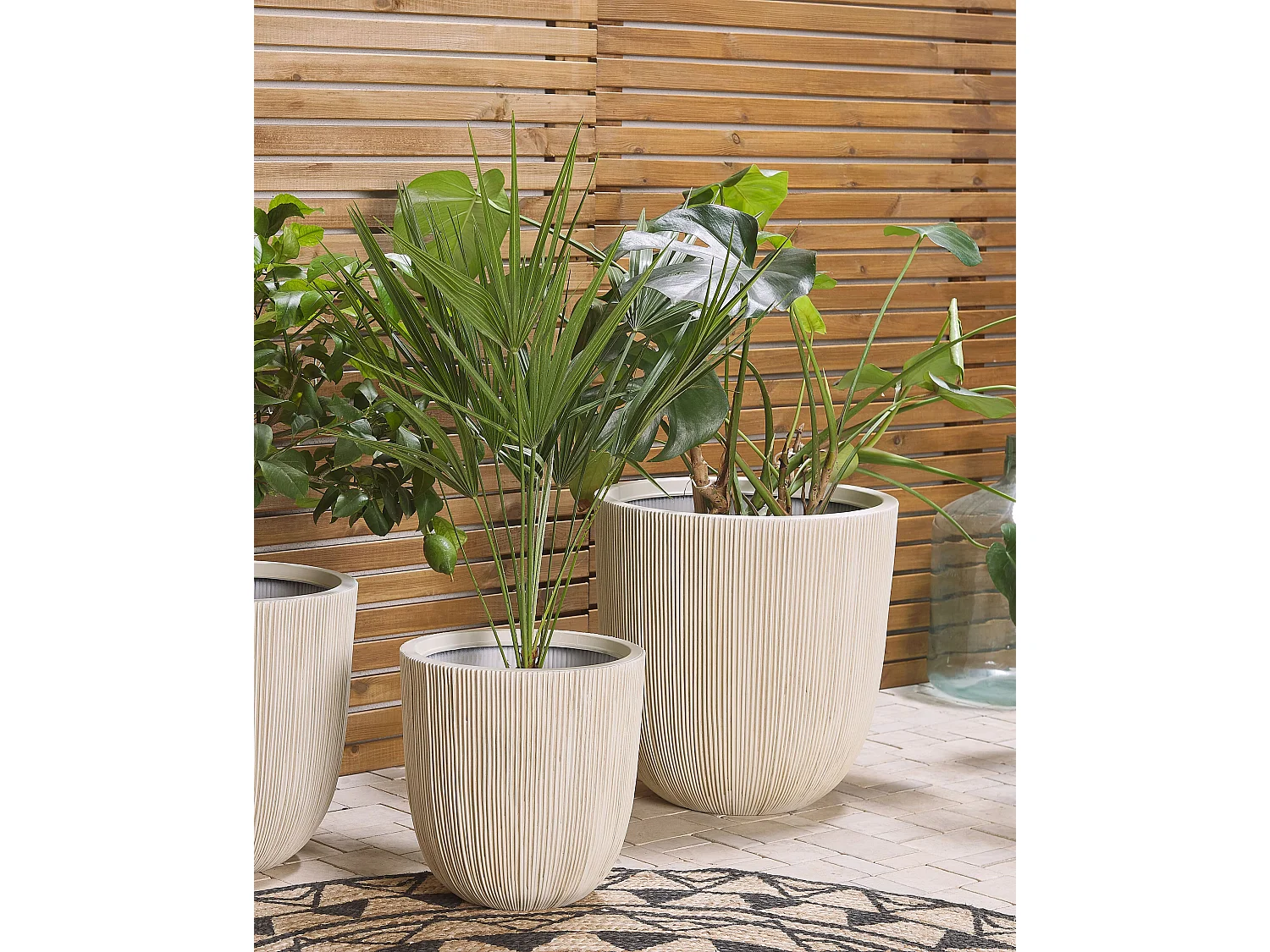 Cache-pot CHIOS 44 cm Beige