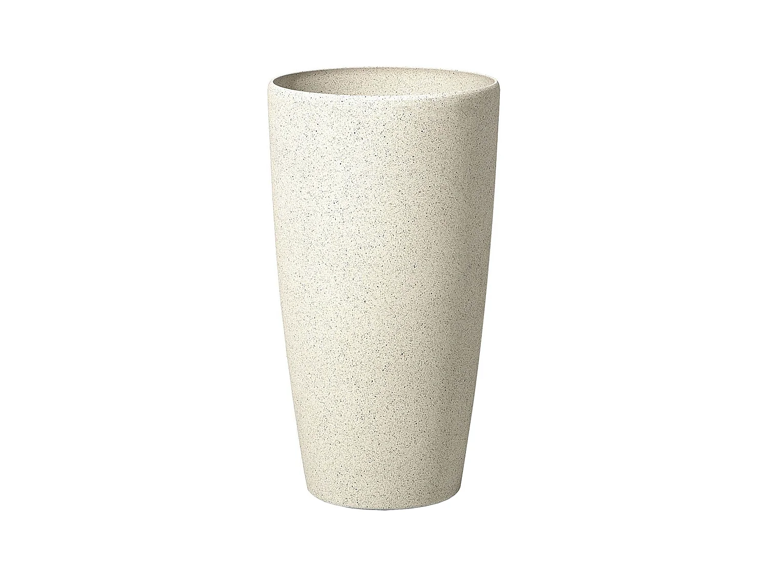 Höher Blumentopf Steingemisch beige 31x31x58 cm Abdera