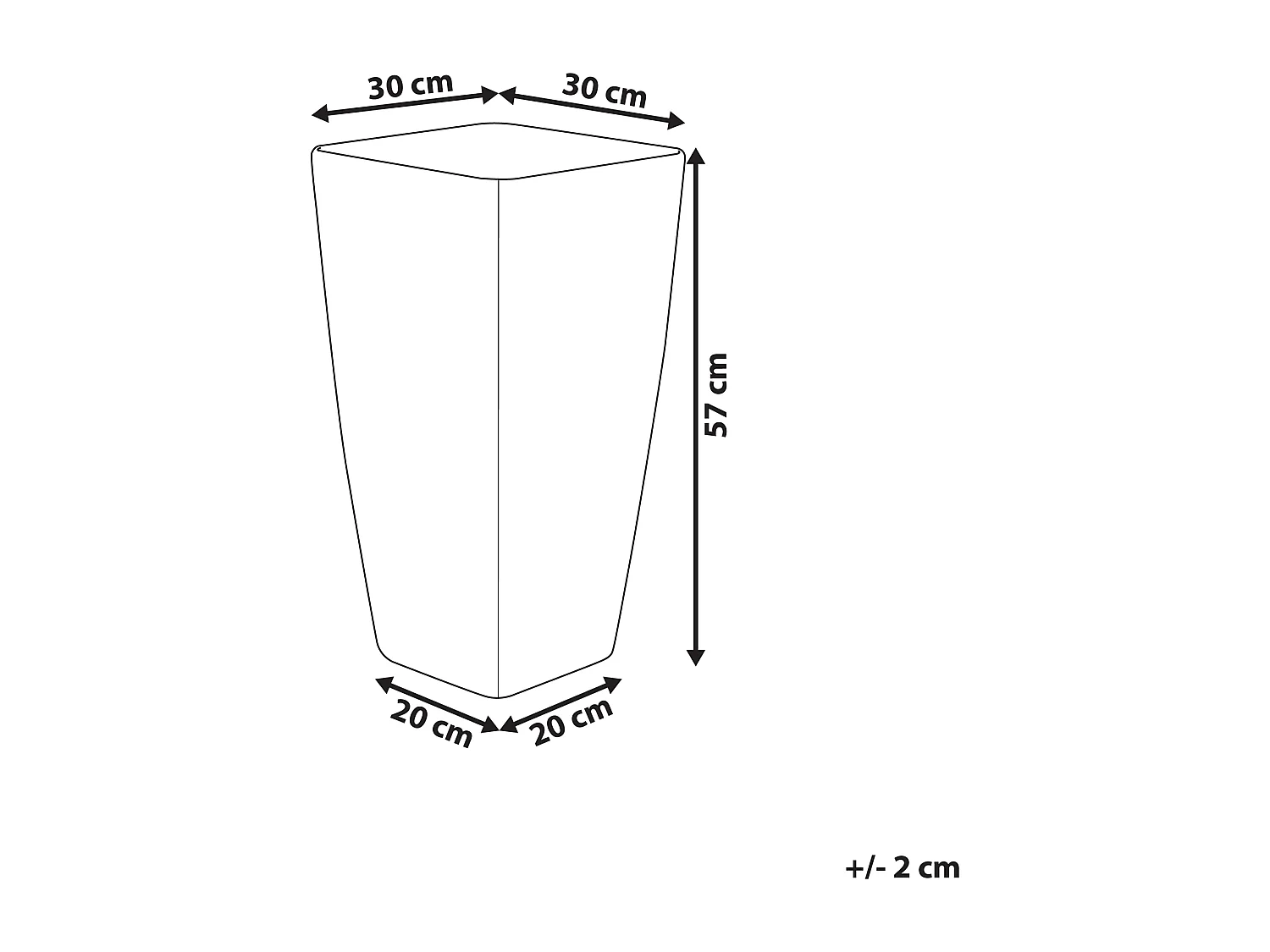 Cache-pot MODI 30 cm Doré