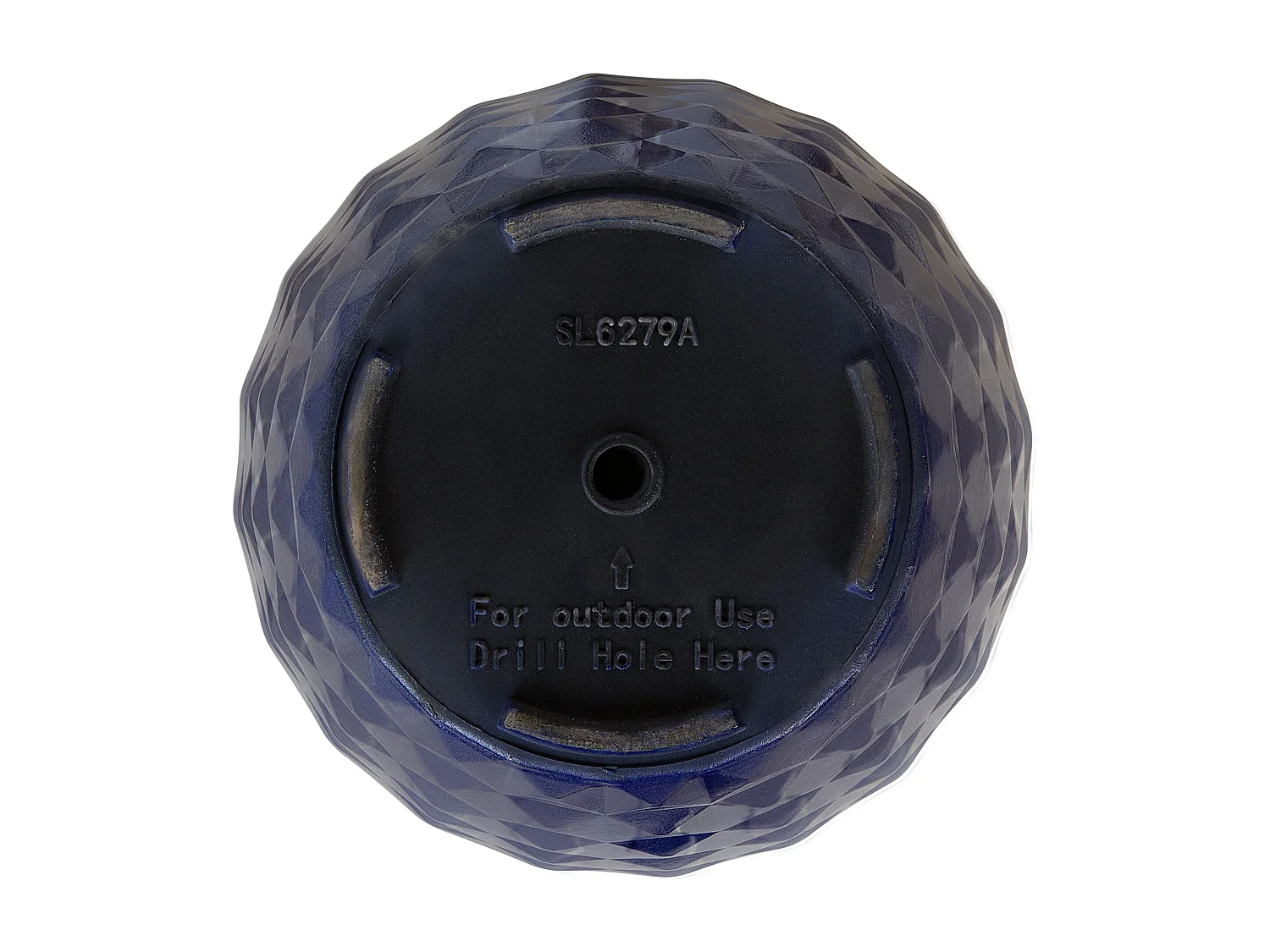 Bloempot FERIZA Steen 35 cm Marineblauw