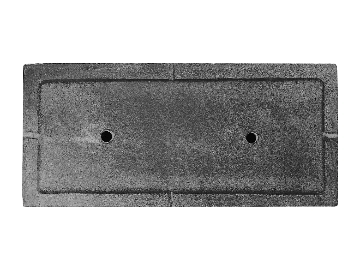 Praktischer Blumentopf 50 x 23 x 24 cm Steingemisch in schwarz Myra